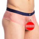 L'Homme invisible Erevan Bresilian Push-Up Trunks - Pink