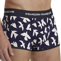 Boxer Court Oiseaux Blanc Garçon Français