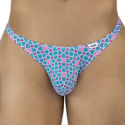 CandyMan Printed Thong - Turquoise
