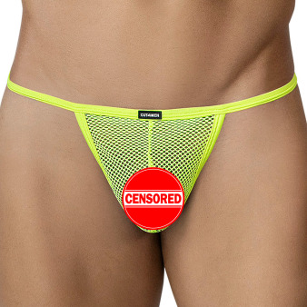 CUT4MEN ULTR4MESH G-String - Neon Yellow