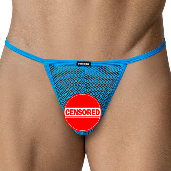 CUT4MEN ULTR4MESH G-String - Azure Blue