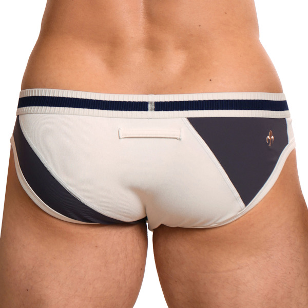 Marcuse Maison Briefs - White - Charcoal