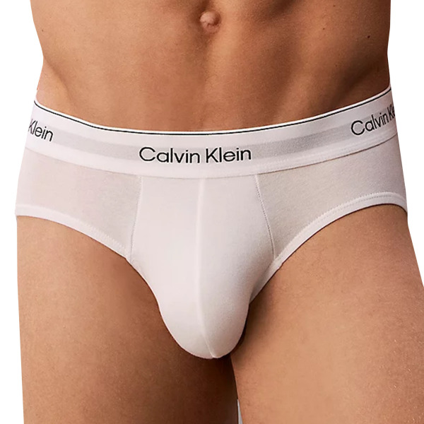 Lot de 3 Slips Icon Coton Blancs Calvin Klein