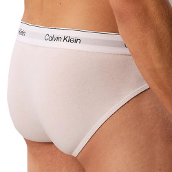 Lot de 3 Slips Icon Coton Blancs Calvin Klein