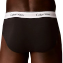 Lot de 3 Slips Icon Coton Noir avec Ceinture Contrastée Calvin Klein