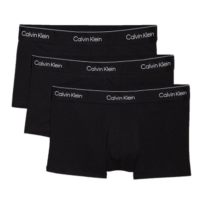 Lot de 3 Boxers Icon Coton Noirs Calvin Klein
