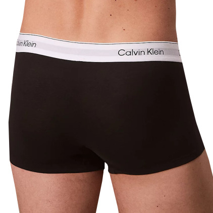 Lot de 3 Boxers Icon Coton Noir avec Ceinture Contrastée Calvin Klein
