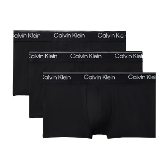 Calvin Klein 3-Pack Microfiber Stretch Trunks - Black