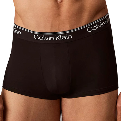 Calvin Klein 3-Pack Microfiber Stretch Trunks - Black