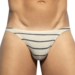 ES Collection Soft Grid Thong - White