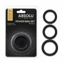Absolu Male Power Ring Set - Black