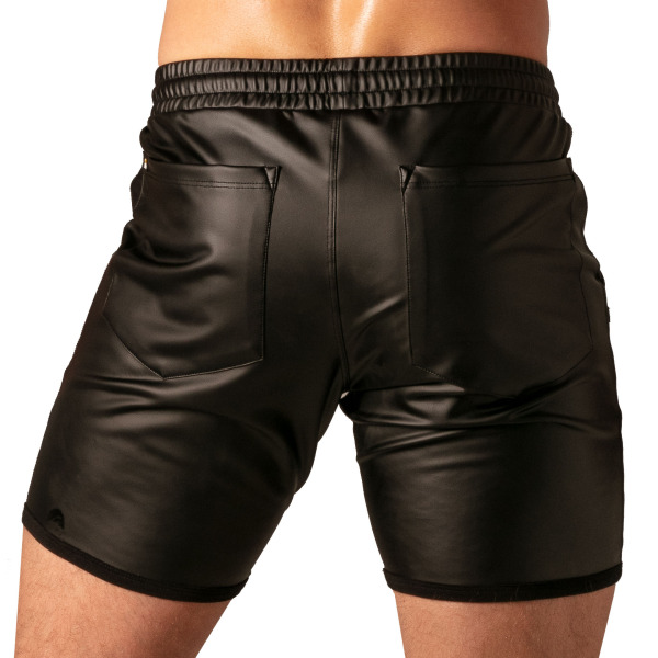 Absolu Male Master Ring Zipped Shorts - Black