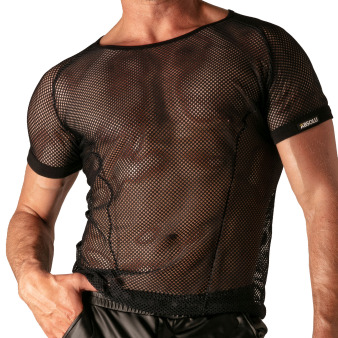 Absolu Male Seduction Mesh T-Shirt - Black