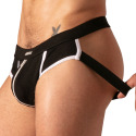 Jock Strap Rib Zip Noir Absolu Male
