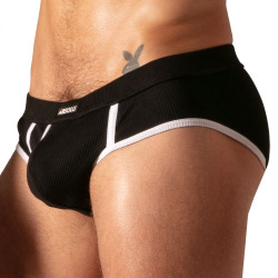 Slip Rib Open Noir Absolu Male