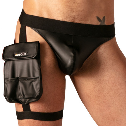 Absolu Male Master Flex Thigh Pocket Holster - Black