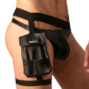 Absolu Male Master Flex Thigh Pocket Holster - Black