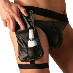 Absolu Male Master Flex Thigh Pocket Holster - Black