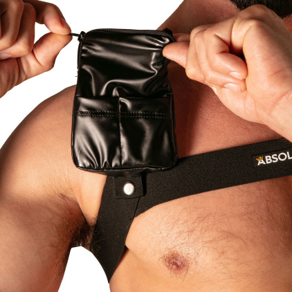 Absolu Male Master Flex Pocket Harness - Black