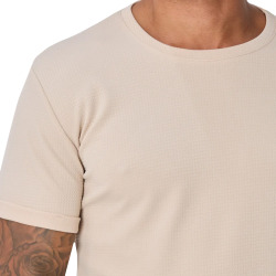 T-Shirt Piqué Beige Frilivin