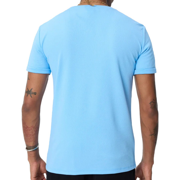 T-Shirt Piqué Bleu Ciel Frilivin