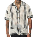 Chemisette Crochet Beige - Noir Frilivin