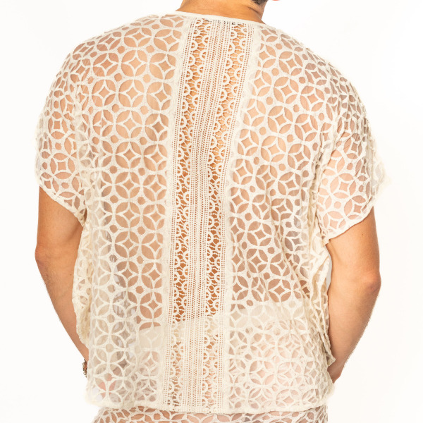 L'Homme invisible La Poésie T-Shirt - Vanilla