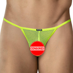 Slip Mini ULTR4MESH Jaune Fluo CUT4MEN