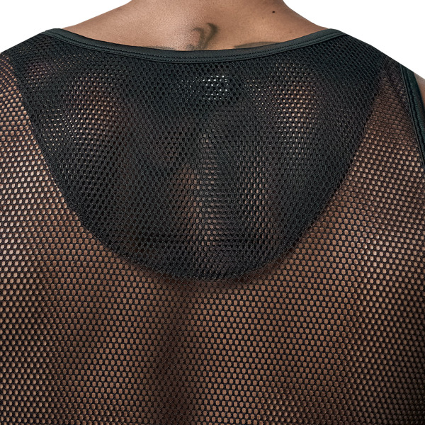 Pump! Mesh Tank Top - Black