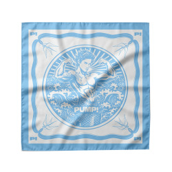 Pump! Square Scarf - Light Blue Sailor