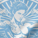 Foulard Carré Sailor Bleu Ciel Pump!