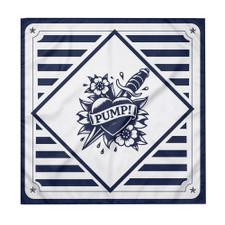 Foulard Carré Sailor Bleu Marine Pump!