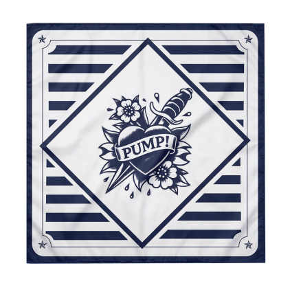 Pump! Square Scarf - Navy Sailor