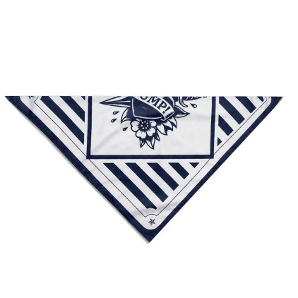 Foulard Carré Sailor Bleu Marine Pump!