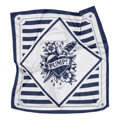 Foulard Carré Sailor Bleu Marine Pump!