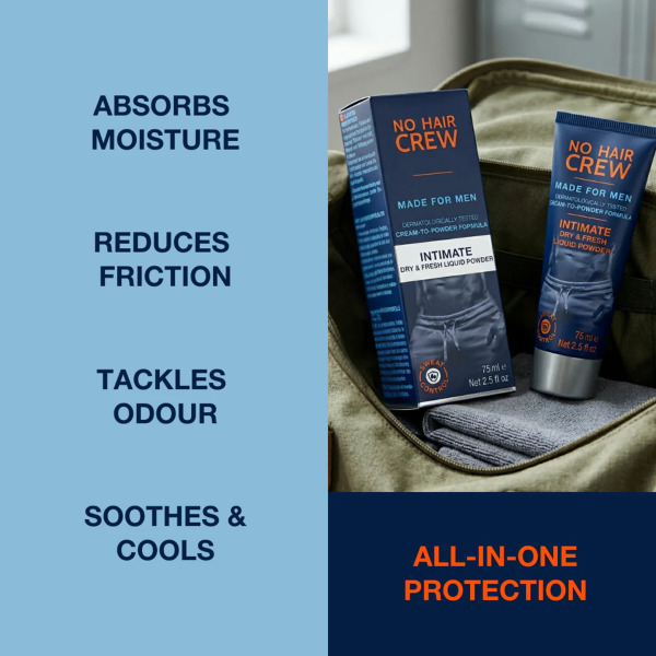 Poudre Liquide Intime Dry and Fresh - 75 ml No Hair Crew
