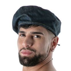 Béret Denim Brut Bleu TOF Paris