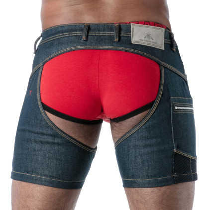 Short Chaps Denim Brut Bleu TOF Paris