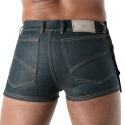 TOF Paris Raw Denim Striptease Shorts - Blue