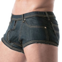 TOF Paris Raw Denim Full Zip Trunks - Blue
