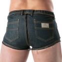 Boxer Zippé Denim Brut Bleu TOF Paris