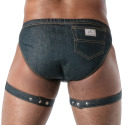 TOF Paris Raw Denim Leg Harness - Blue