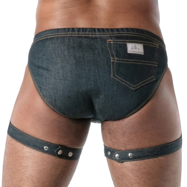 Harnais de Cuisse Denim Brut Bleu TOF Paris