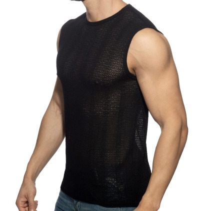 Addicted Chevron Tank Top - Black