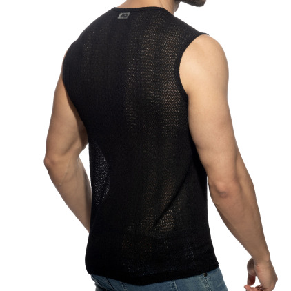 Addicted Chevron Tank Top - Black