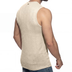 Addicted Chevron Tank Top - Beige