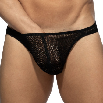 Slip Bikini Chevron Noir Addicted