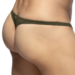 Addicted Chevron Thong - Khaki