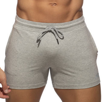 Short Gym AD Coton Gris Chiné Addicted