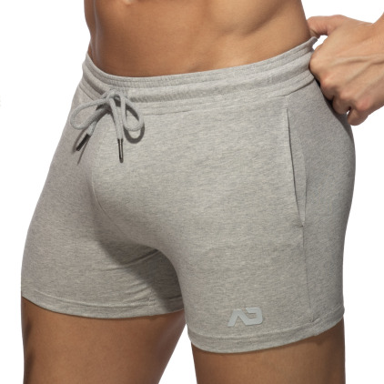 Short Gym AD Coton Gris Chiné Addicted